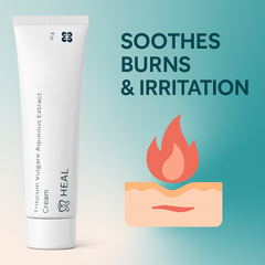 H HEAL Triticum Vulgare Aqueous Extract Cream | 32 g | For Skin Healing, Cuts, Burns & Irritation | Soothing & Moisturizing | Dermatologically Tested