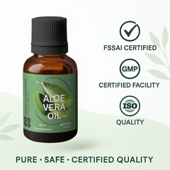 Heilen Biopharm Aloe Vera Essential Oil (Aloe barbadensis miller) – 100% Pure & Natural for Hair, Skin & Anti-Aging Care – 15 ml & 50 ml