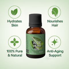 Heilen Biopharm Aloe Vera Essential Oil (Aloe barbadensis miller) – 100% Pure & Natural for Hair, Skin & Anti-Aging Care – 15 ml & 50 ml
