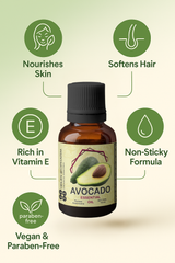 Heilen Biopharm Avocado Essential Oil (Persea americana) – 100% Pure & Cold-Pressed – 15 ml / 50 ml