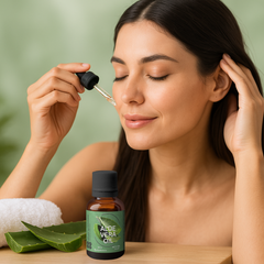 Heilen Biopharm Aloe Vera Essential Oil (Aloe barbadensis miller) – 100% Pure & Natural for Hair, Skin & Anti-Aging Care – 15 ml & 50 ml