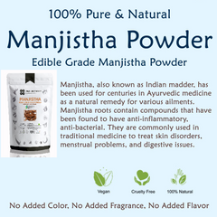 Manjistha Herbal Powder (Rubia Cordifolia) Indian Madder/Majith/Tamaralli/Manditti