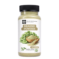 Heilen Biopharm Brahmi Powder | Bacopa Monnieri | For Memory, Focus, Hair & Scalp Health | Food-Grade Herbal Supplement – No Additives