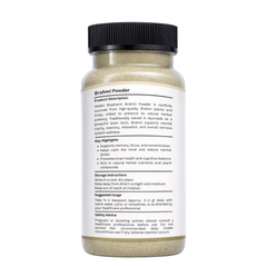 Heilen Biopharm Brahmi Powder | Bacopa Monnieri | For Memory, Focus, Hair & Scalp Health | Food-Grade Herbal Supplement – No Additives