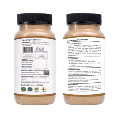 Heilen Biopharm Ashwagandha Powder | Withania Somnifera | Indian Ginseng | For Energy, Stress & Hormonal Balance | Natural Herbal Supplement – No Preservatives
