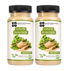 Heilen Biopharm Giloy Powder – For Immunity & Detox Support | Tinospora Cordifolia | Natural Antioxidant | Plant-Based Herbal Supplement – No Preservatives
