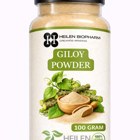 Heilen Biopharm Giloy Powder – For Immunity & Detox Support | Tinospora Cordifolia | Natural Antioxidant | Plant-Based Herbal Supplement – No Preservatives