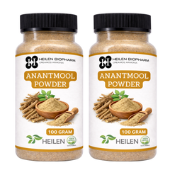 Heilen Biopharm Anantmool (Hemidesmus indicus) Root Powder – Energy & Detox Support | 100% Pure Ayurvedic Herb | Non‑GMO, Vegan, No Additives