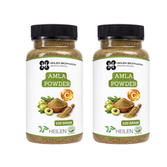 Heilen Biopharm Amla Powder for Skin & Hair Care | Food Grade | Ayurvedic Herbal Powder | Natural Vitamin C Rich | Sulphate & Preservative Free