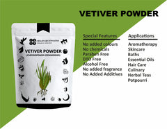 Vetiver Herbal Powder (Chrysopogon Zizanioides) khus-khus/Ushira/Lava