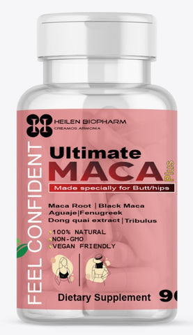 Ultimate Maca Capsules For Hip Butt Enhancement - 90 Capsules Per Bottle (Pack of 1)