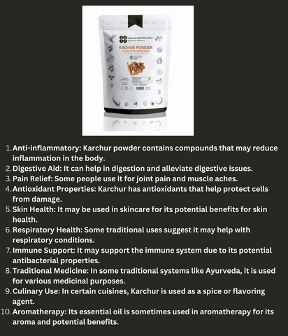 Karchur Herbal Powder (Curcuma Zedoaria) White Turmeric
