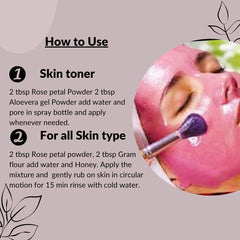 Rose Petal Powder for DIY Face Packs