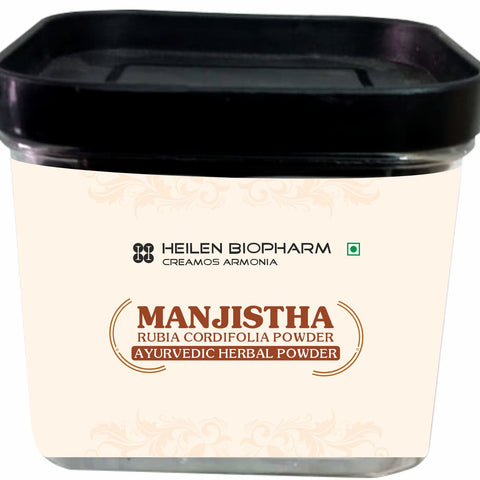 Heilen Biopharm Manjistha Herbal Powder (Rubia Cordifolia) Indian Madder/Majith/Tamaralli/Manditti