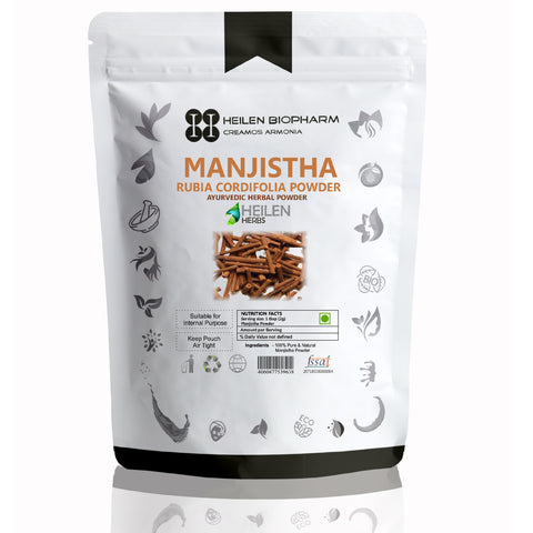 Manjistha Herbal Powder (Rubia Cordifolia) Indian Madder/Majith/Tamaralli/Manditti