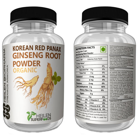 Korean Red Panax Ginseng Root Powder & Capsules