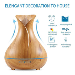 Electric Oil Aroma Diffuser for Home Fragrance with 7 Mood Changing LED Lights, 550ml