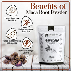 Heilen Biopharm Peruvian Black Maca Root Powder For Energy Improvement 100 g Pack of 1